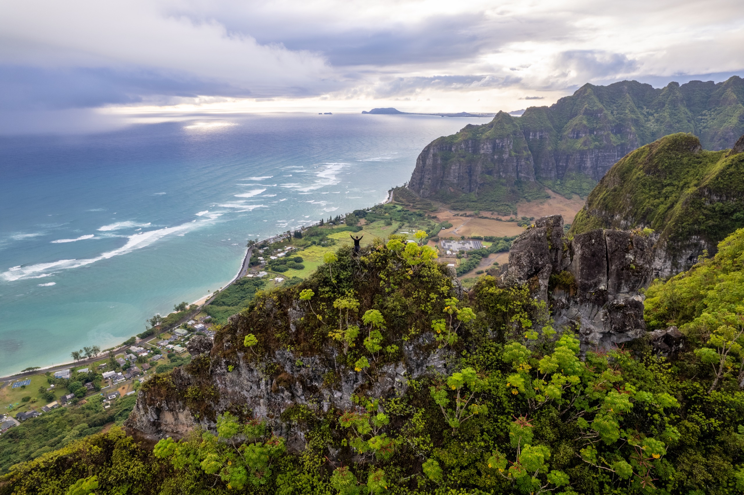 Aerial photograph of Hawaii by Spenser Sembrat