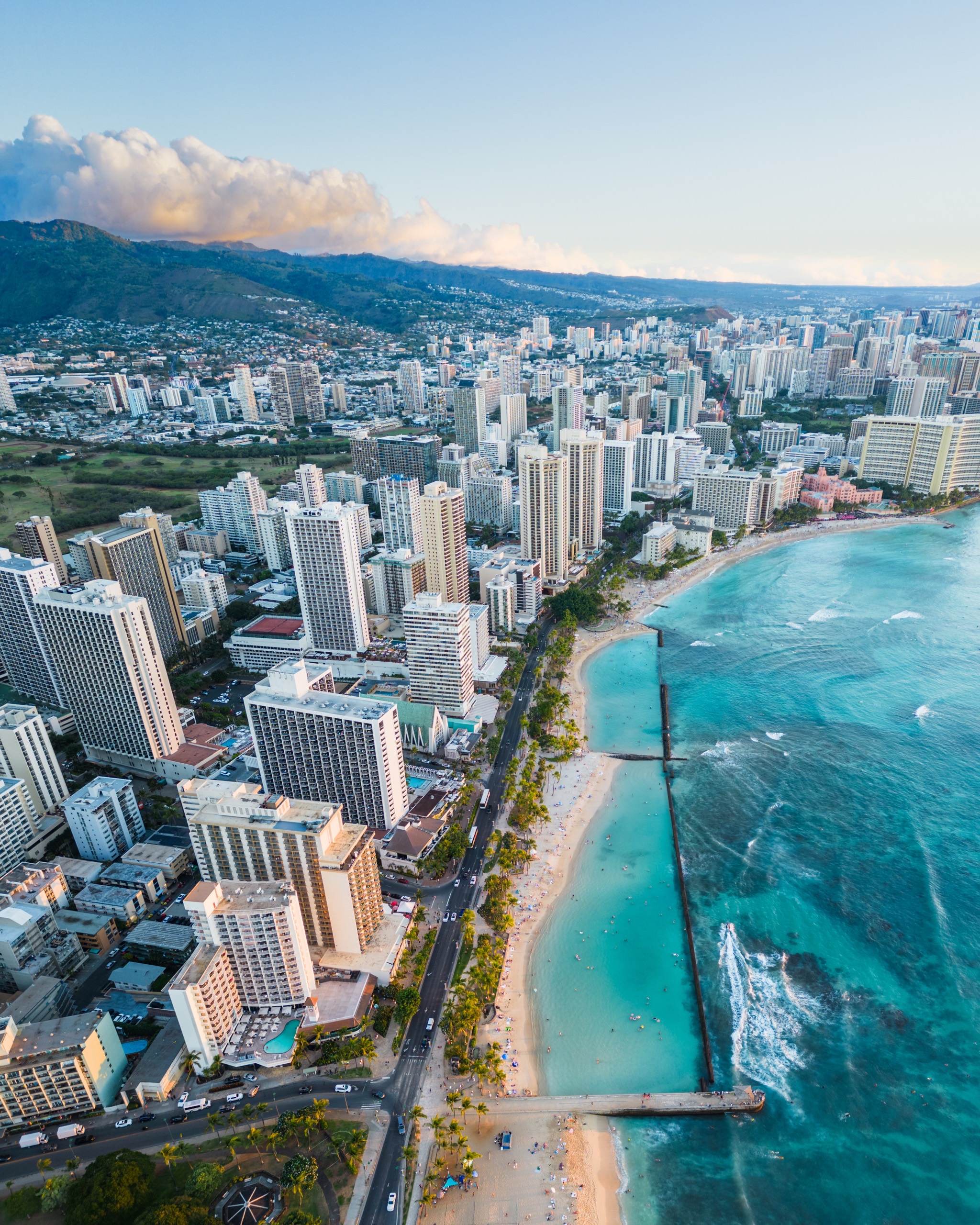 Aerial photograph of Hawaii by Spenser Sembrat