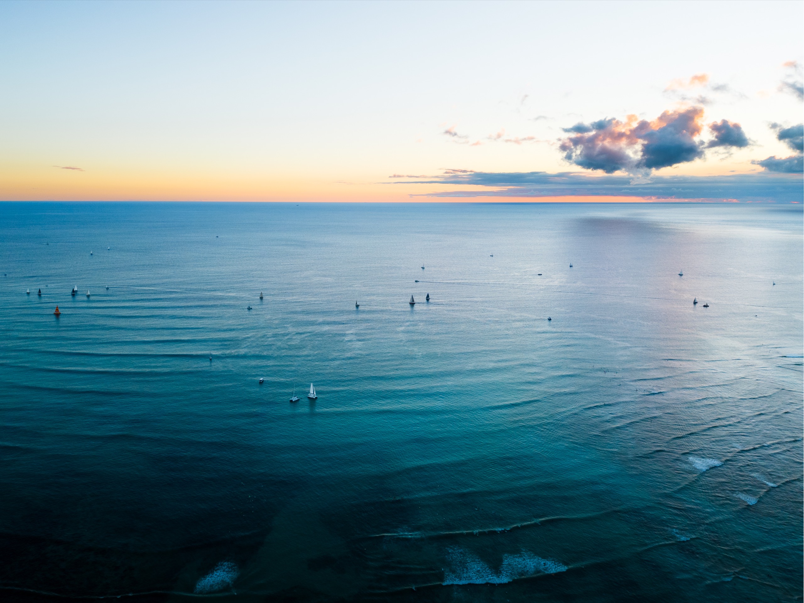 Aerial photograph of Hawaii by Spenser Sembrat