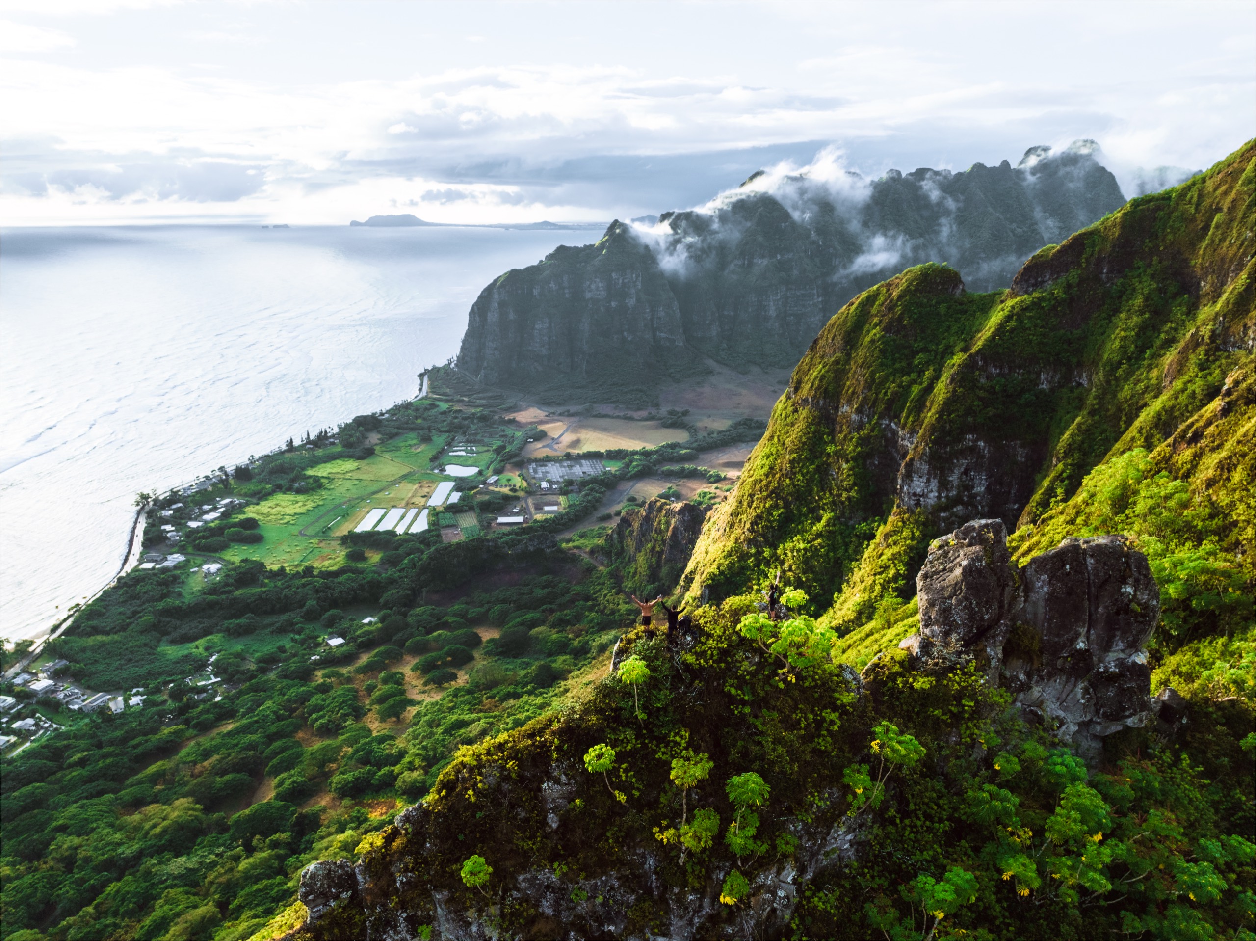 Aerial photograph of Hawaii by Spenser Sembrat