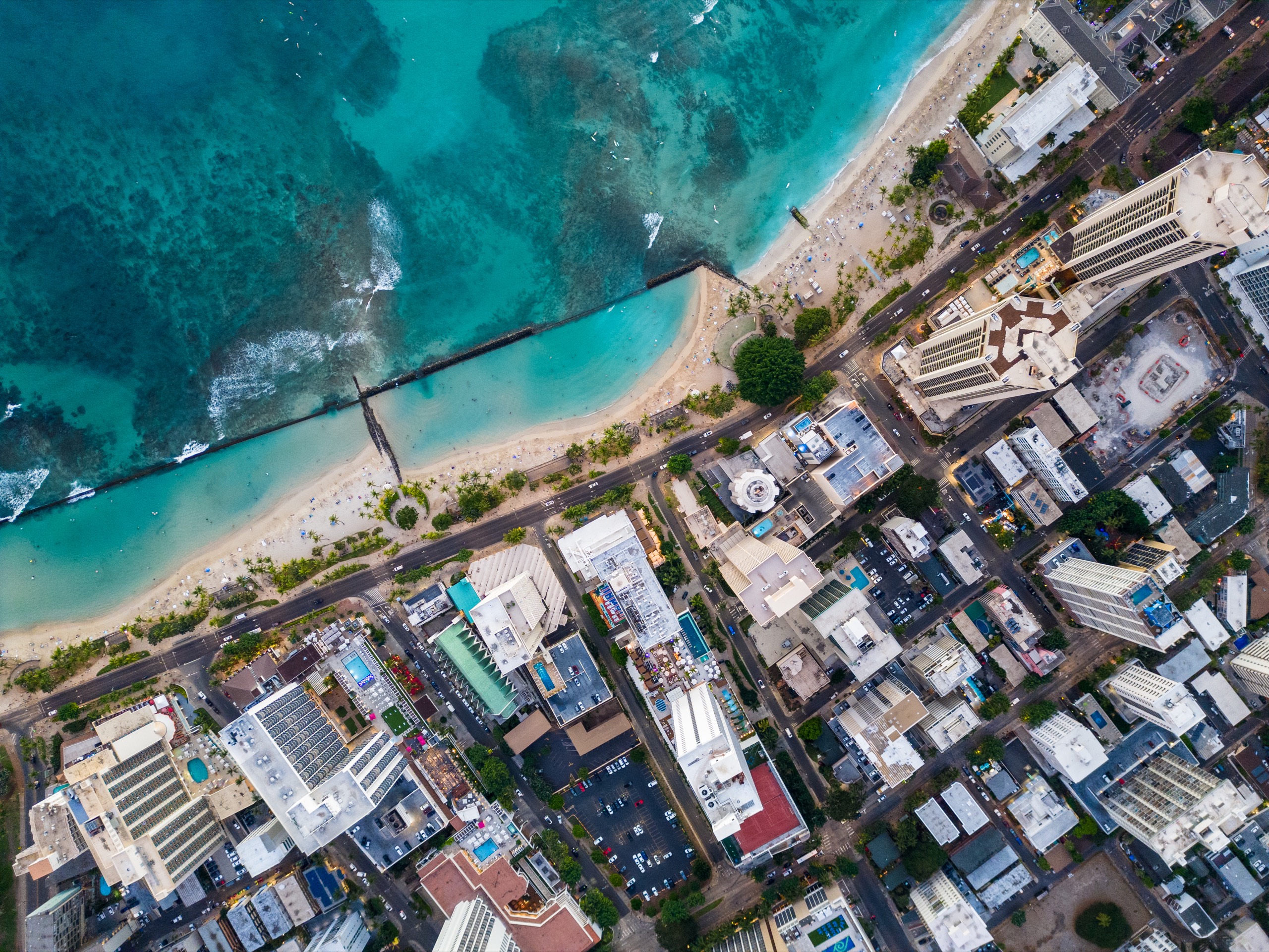 Aerial photograph of Hawaii by Spenser Sembrat