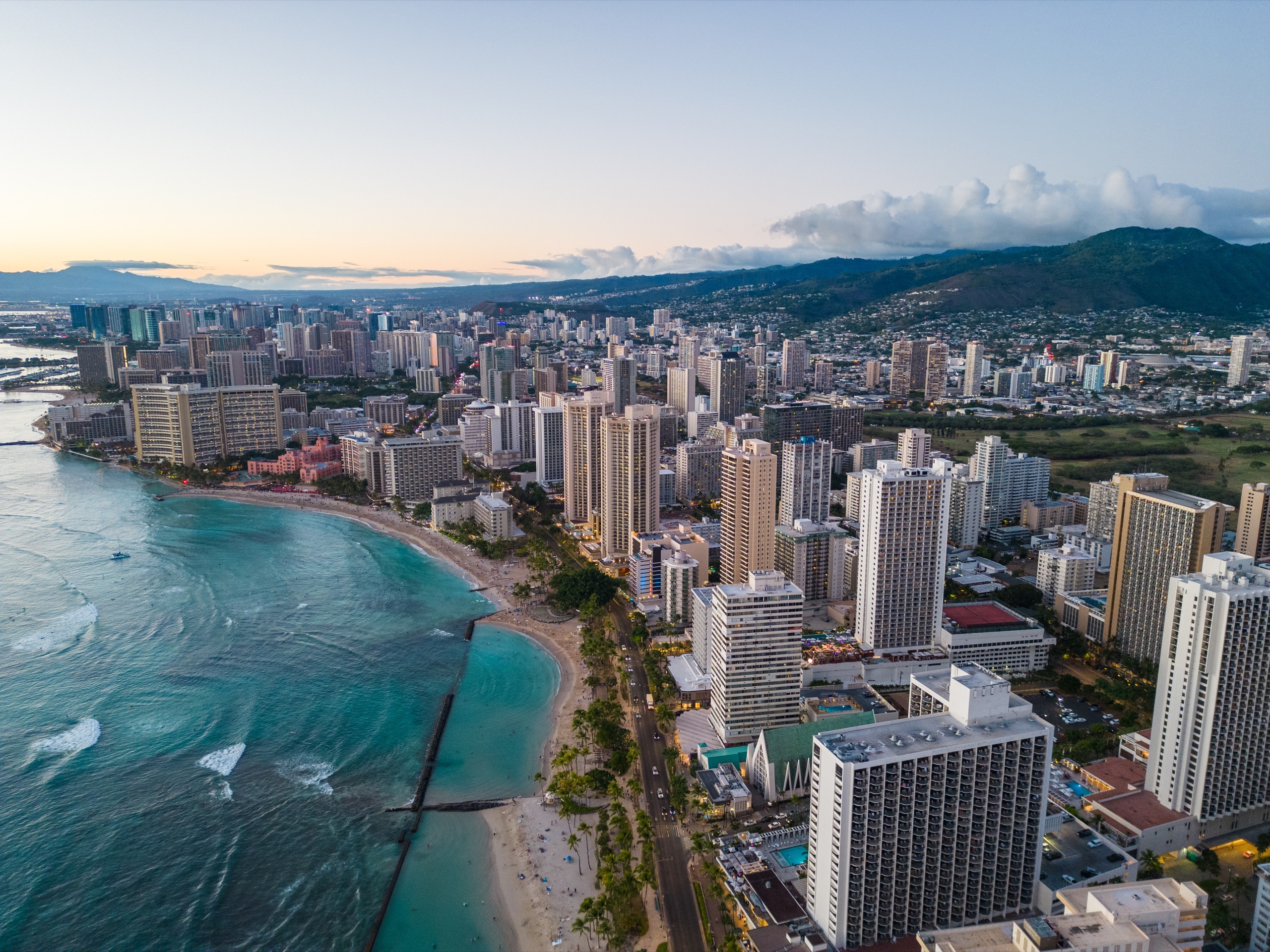 Aerial photograph of Hawaii by Spenser Sembrat