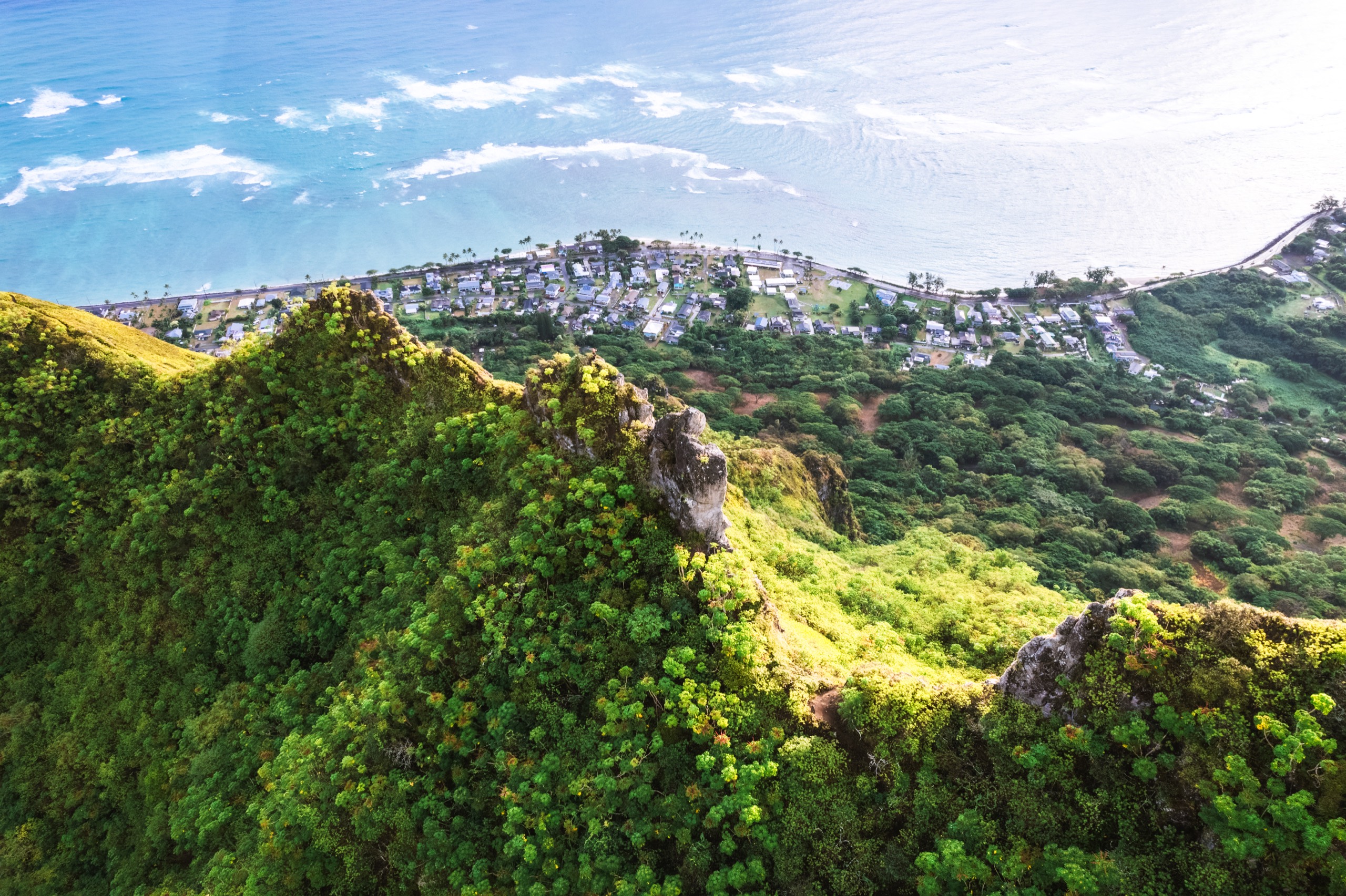 Aerial photograph of Hawaii by Spenser Sembrat